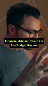 vertical thumbnail financial advisor results & ads budget review