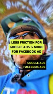 vertical thumbnail less friction for google ads & more for facebook ad