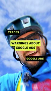 vertical thumbnail warnings about google ads